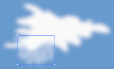オブジェクトを組み合わせて雲を作る