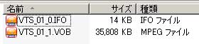 抽出した DVD のデータ