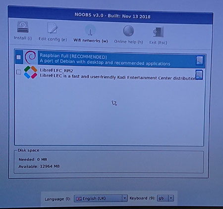 OS のインストール