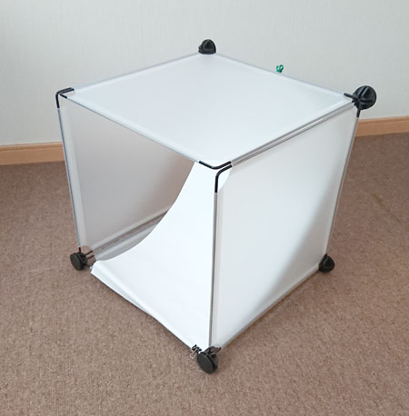 自作した撮影ブースの完成形