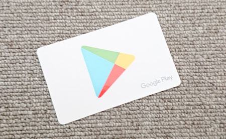 Google Play ギフトカードの外観